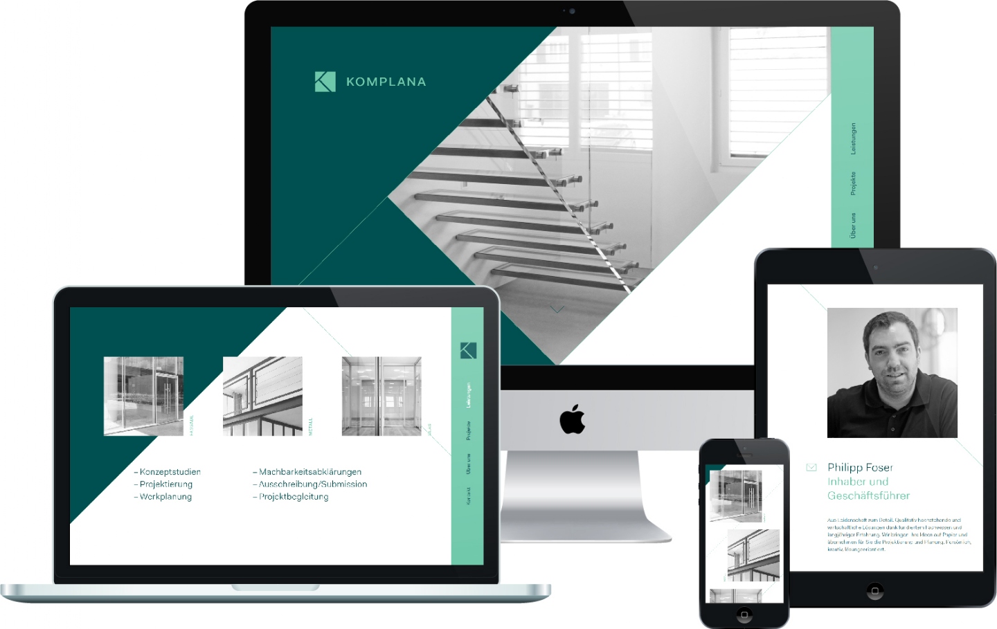 Komplana Anstalt - Responsive OnePage, CMS